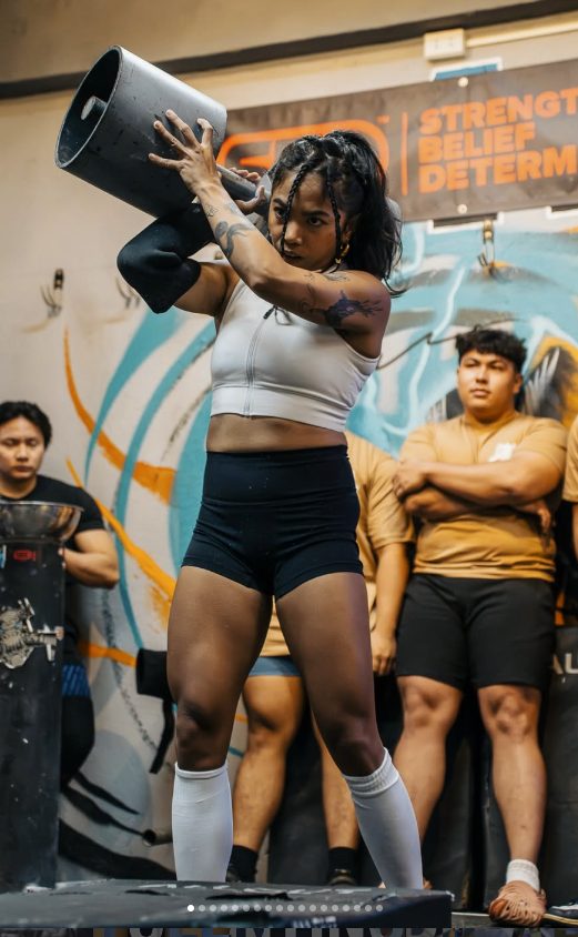 Averil Santos training